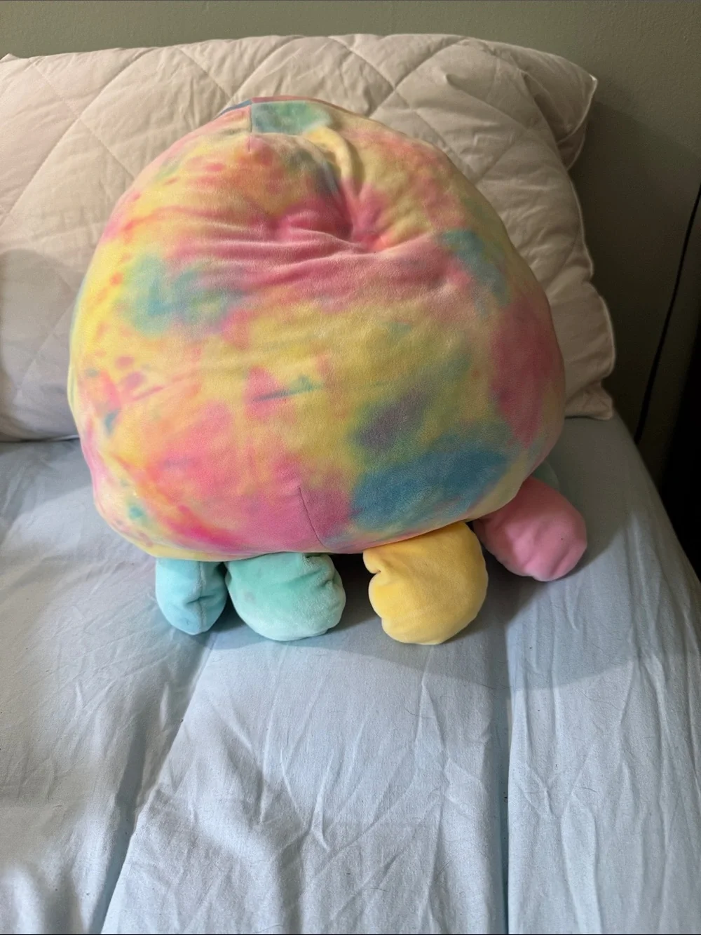 Squishmallows Pastel Tie-Dye Octopus Plush - Pink, Blue, Yellow, Green, Cream